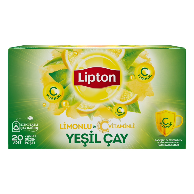 Lipton Limonlu Yeşil Çay 20'li Bitki Çayı