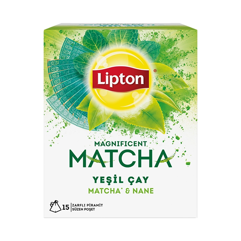 Lipton Magnificent Matcha Nane Yeşil Çay 22,5 gr 15'li Bitki Çayı