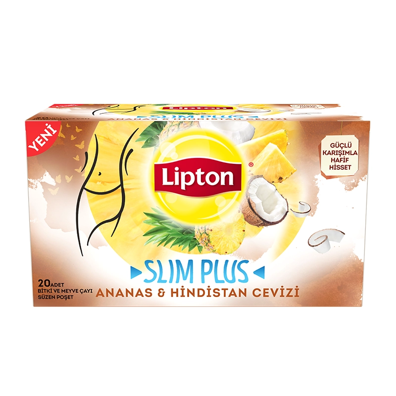 Lipton Slim Plus Ananas ve Hindistan Cevizli Bardak Poşet Çay 20'li