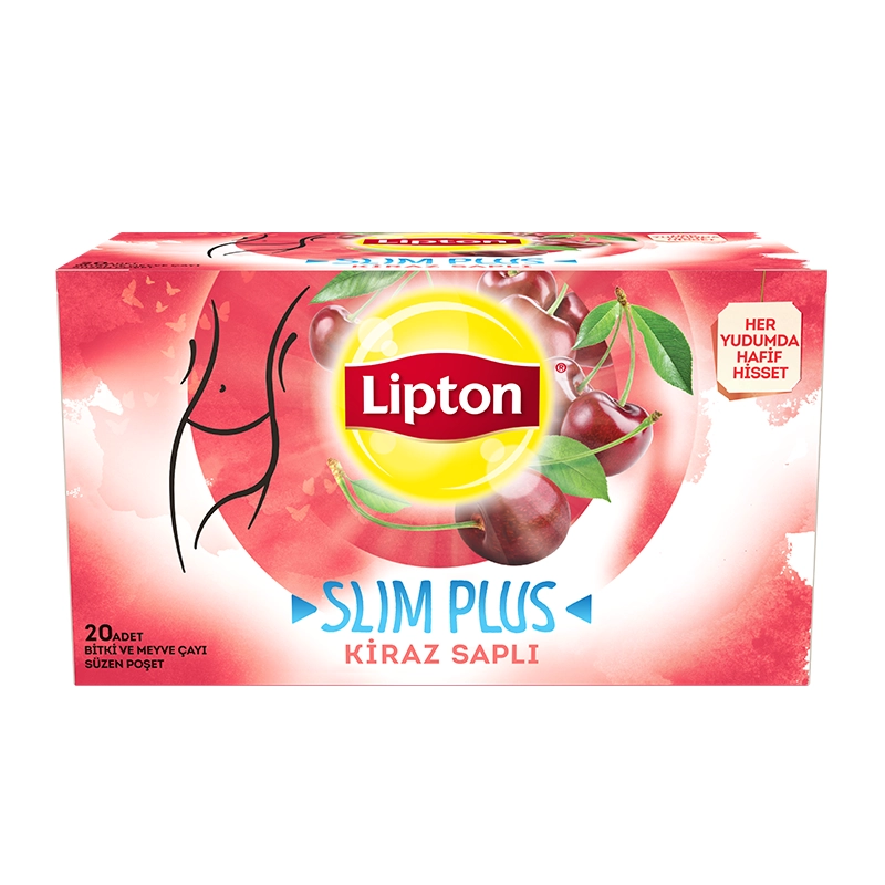 Lipton Slim Plus Kiraz Saplı Bardak Poşet Çay 20'li Bitki Çayı