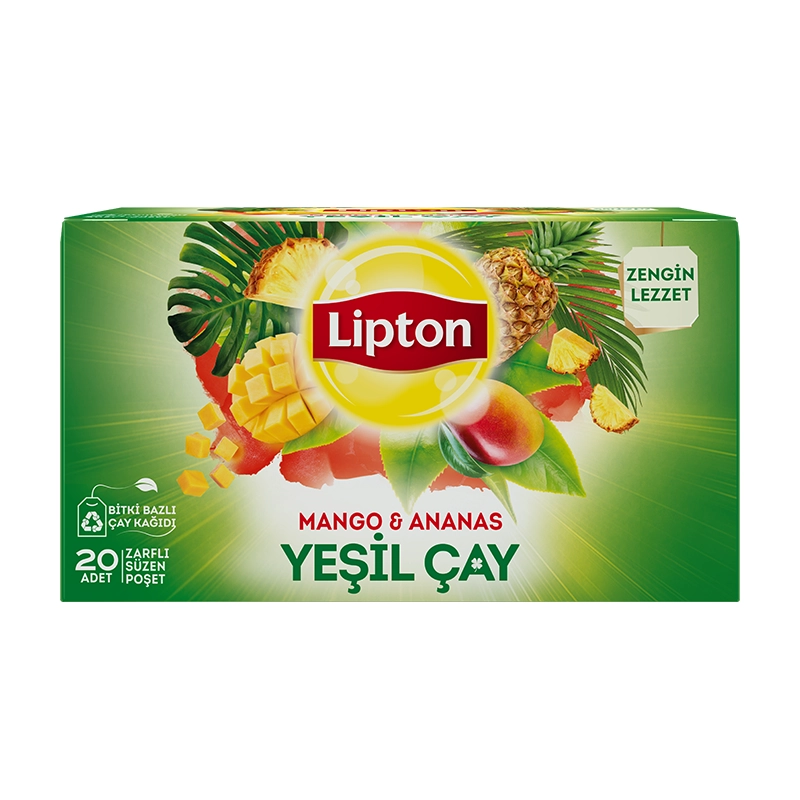 Lipton Tropikal Yeşil Bardak Poşet Çay 20'li